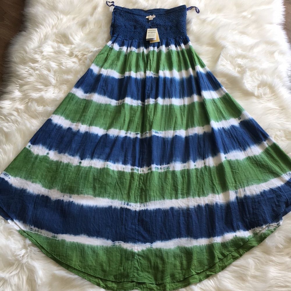NWT Michael Michael Kors Tie-Dye Maxi Dress - Picture 12 of 14